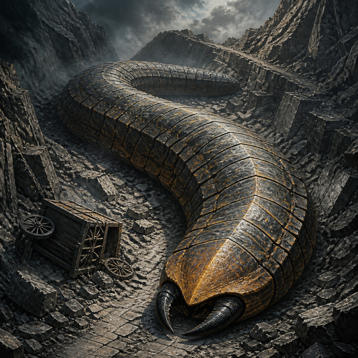 Monstrous Centipede (Huge) bestiary portrait