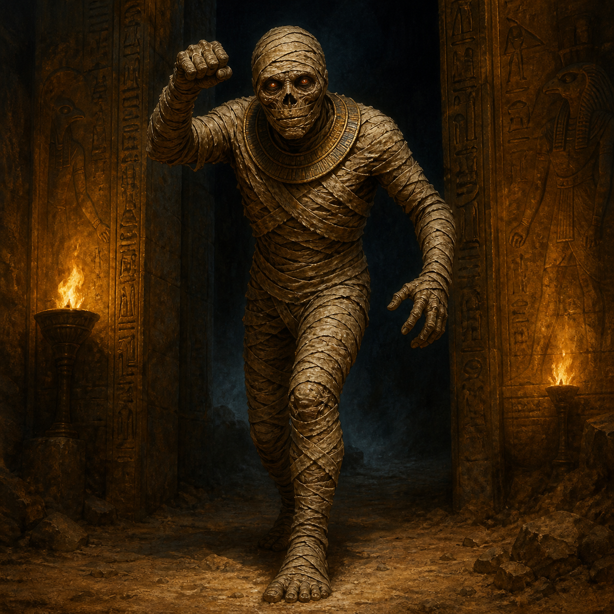 Mummy bestiary portrait