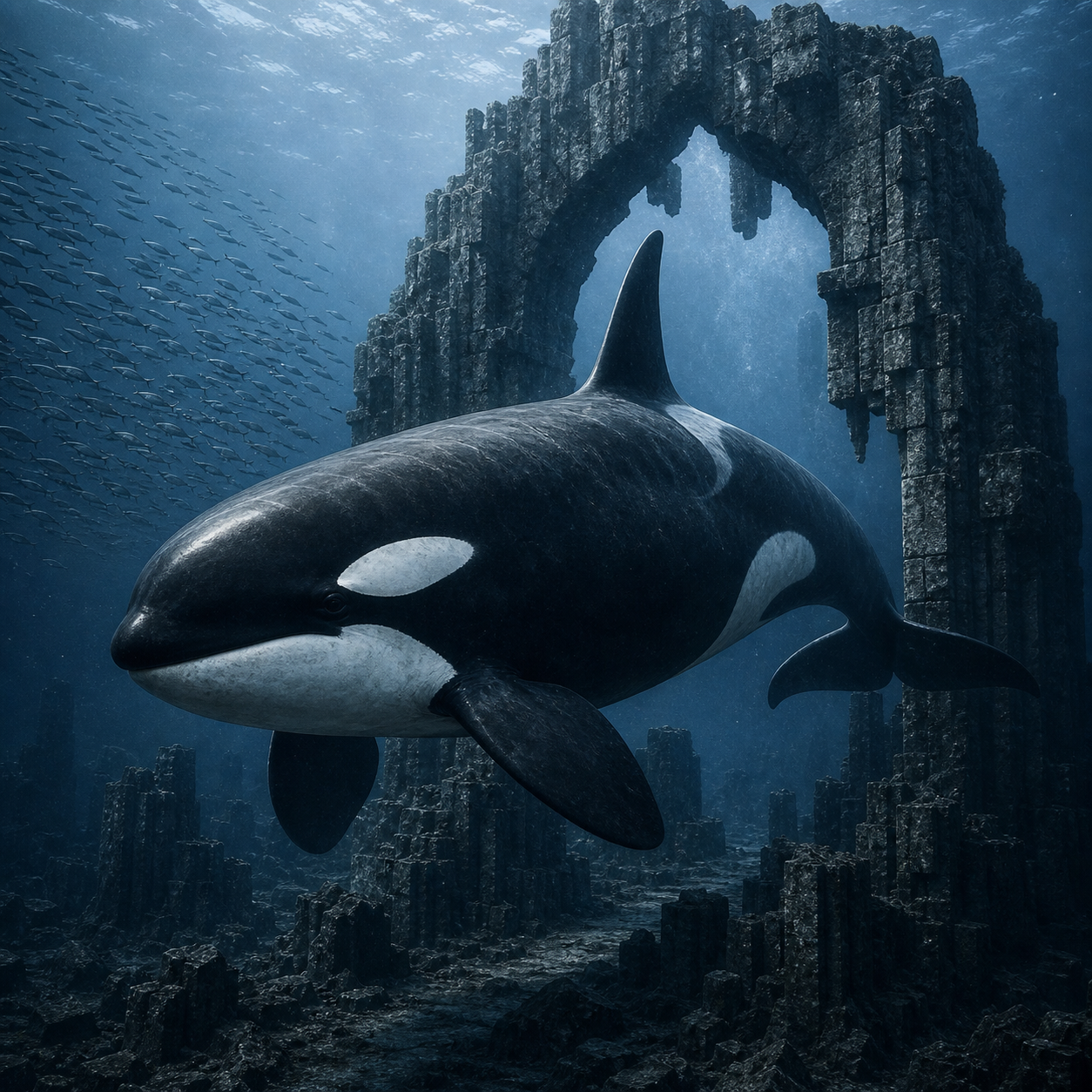 Orca bestiary portrait
