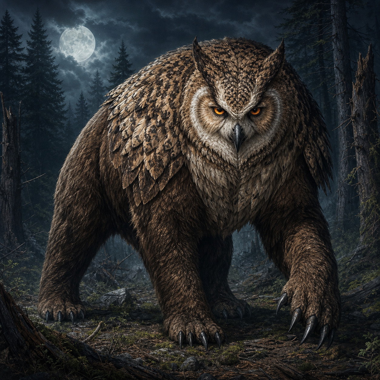 Owlbear bestiary portrait
