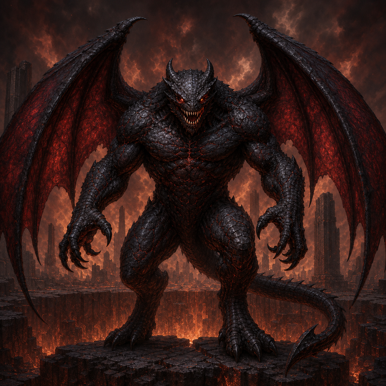 Pit Fiend bestiary portrait