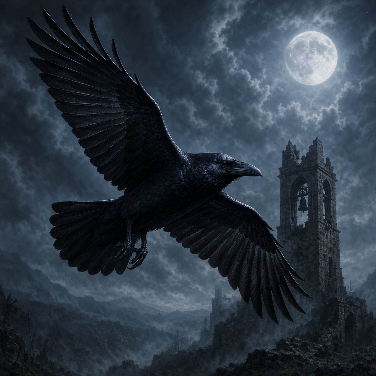 Raven bestiary portrait