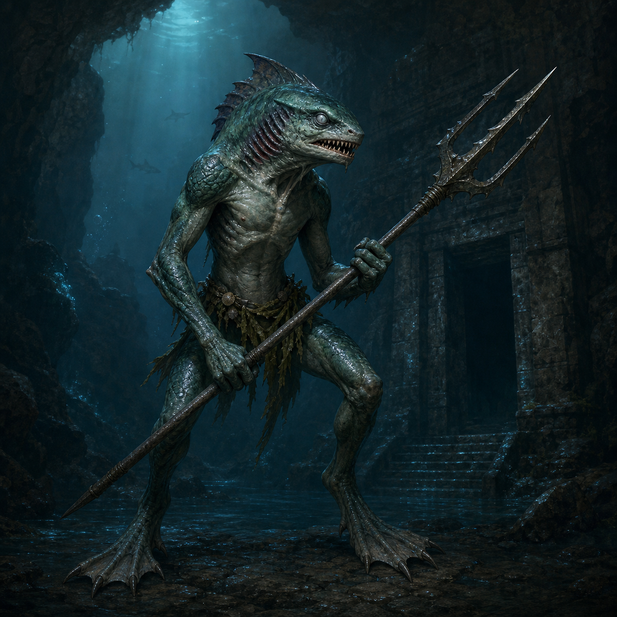 Sahuagin bestiary portrait