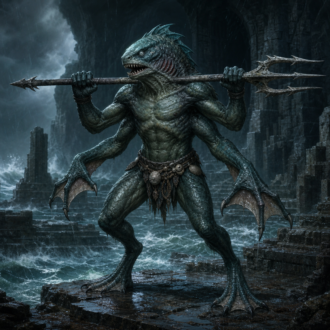 Sahuagin Mutant bestiary portrait