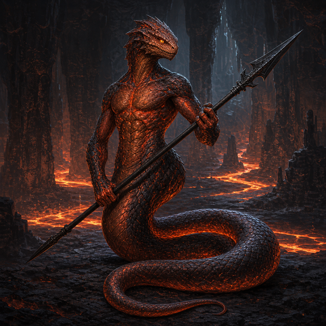Salamander bestiary portrait