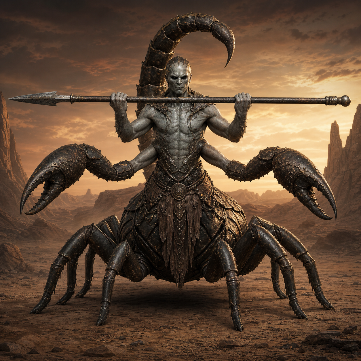 Scorpionfolk bestiary portrait