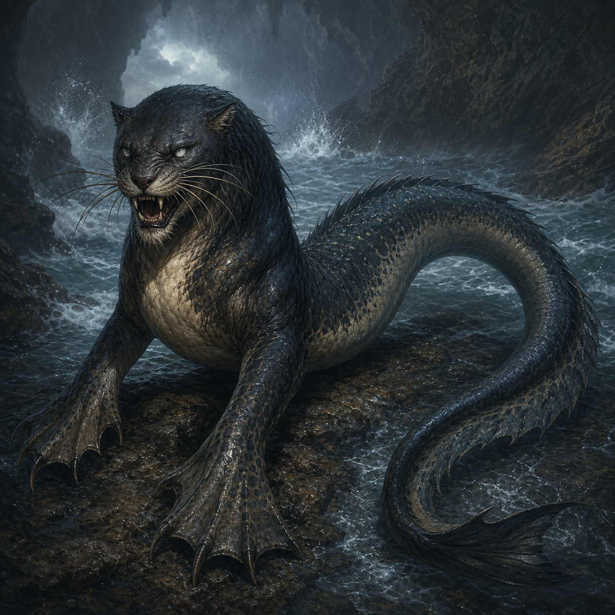 Sea Cat bestiary portrait