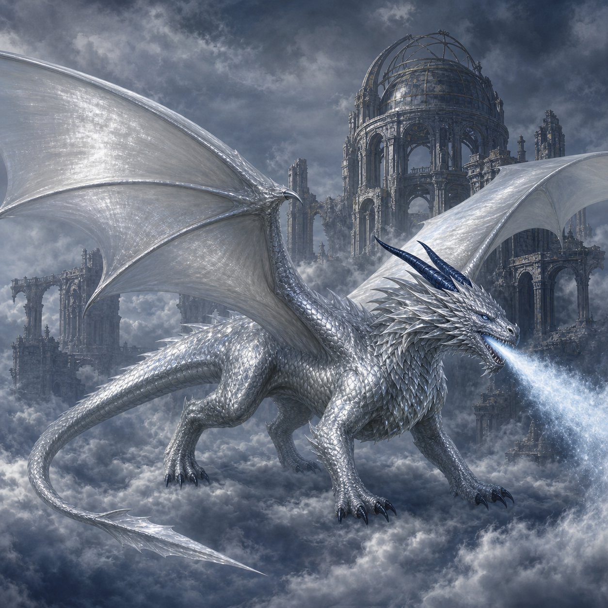 Silver Dragon bestiary portrait