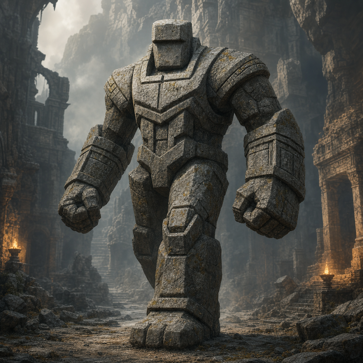 Stone Golem bestiary portrait