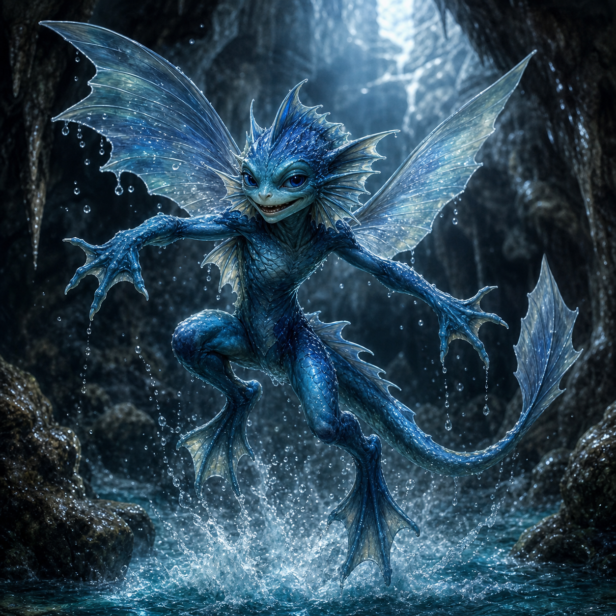 Water Mephit bestiary portrait