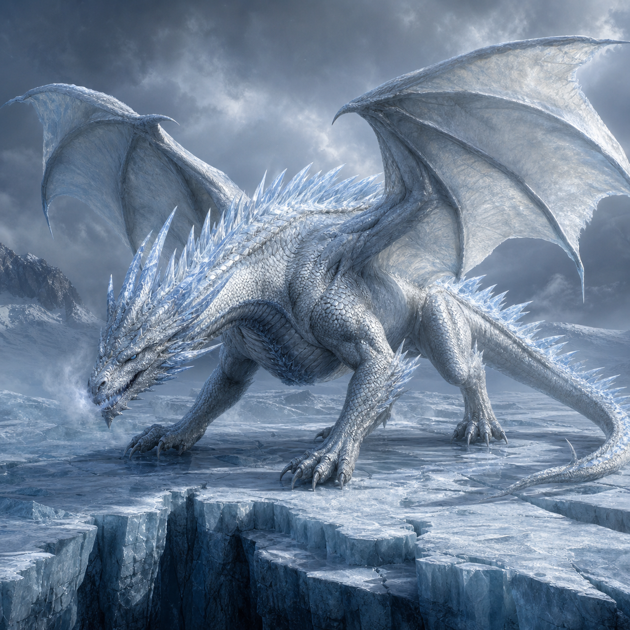 White Dragon bestiary portrait