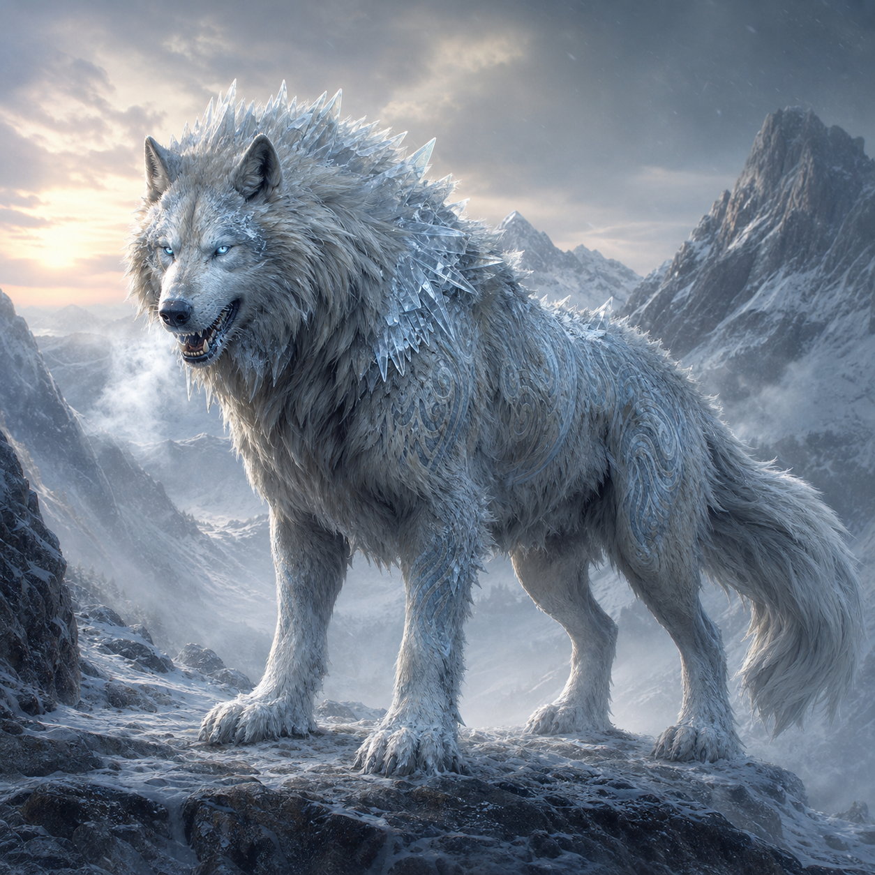 Winter Wolf bestiary portrait