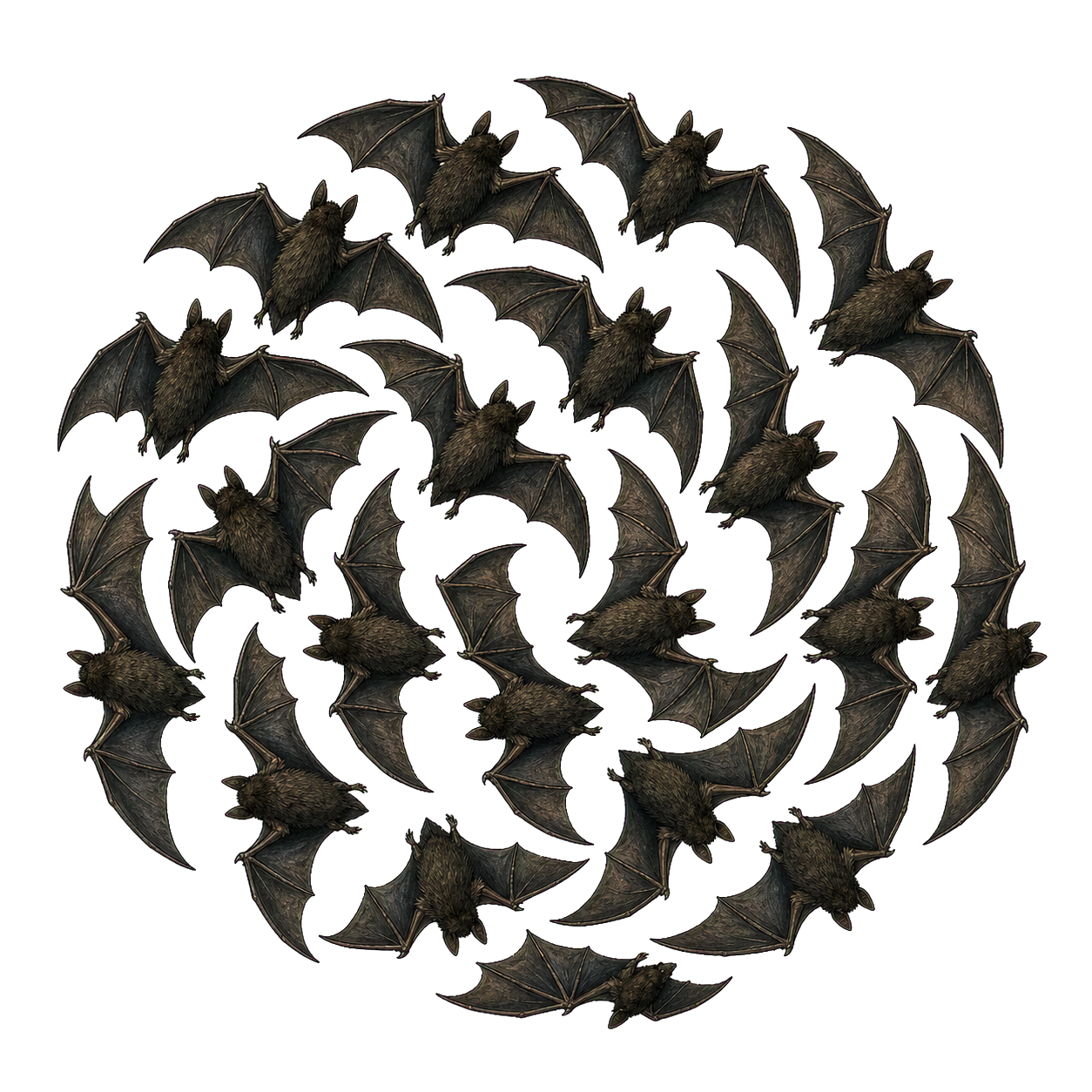 Bat Swarm top-down encounter token
