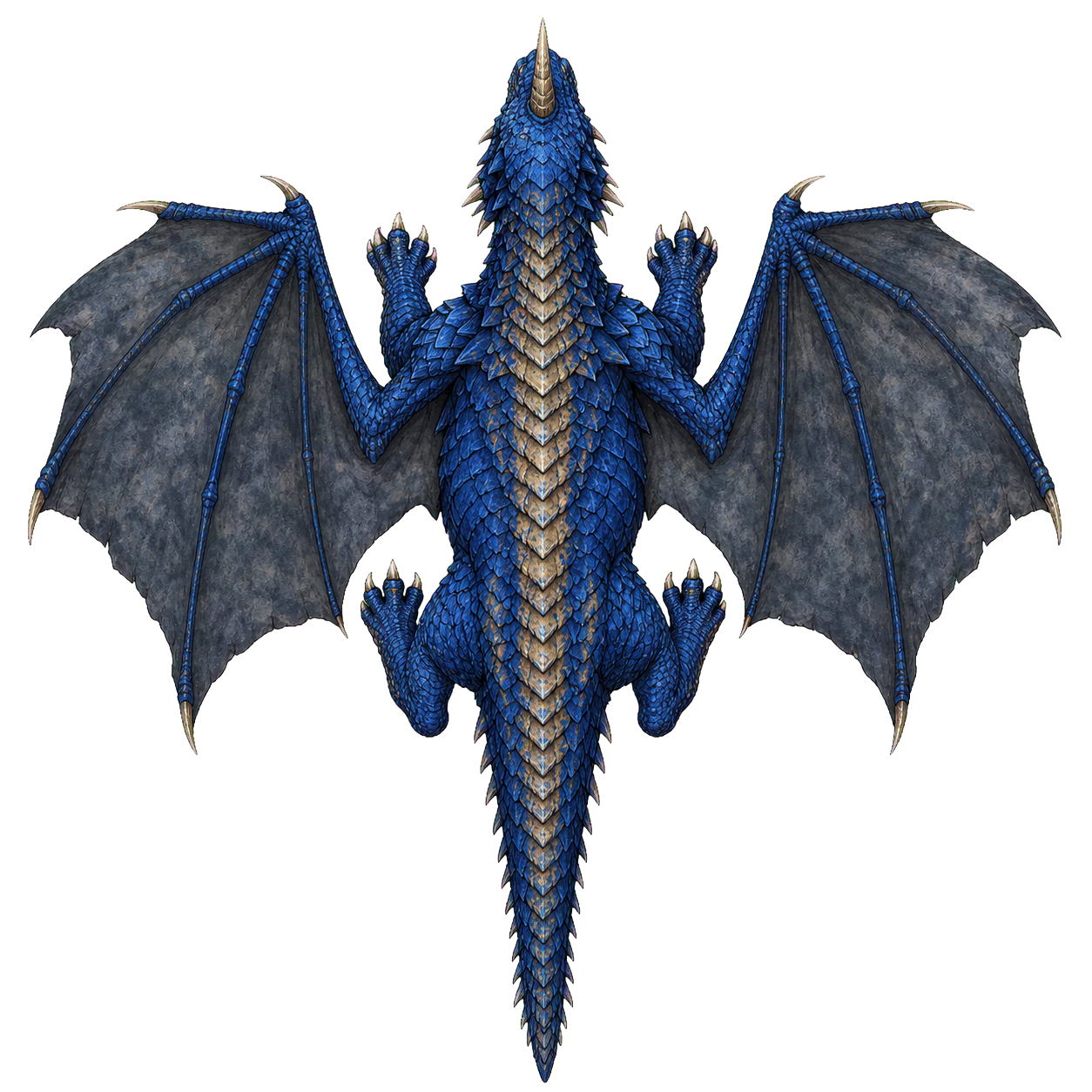 Blue Dragon top-down encounter token