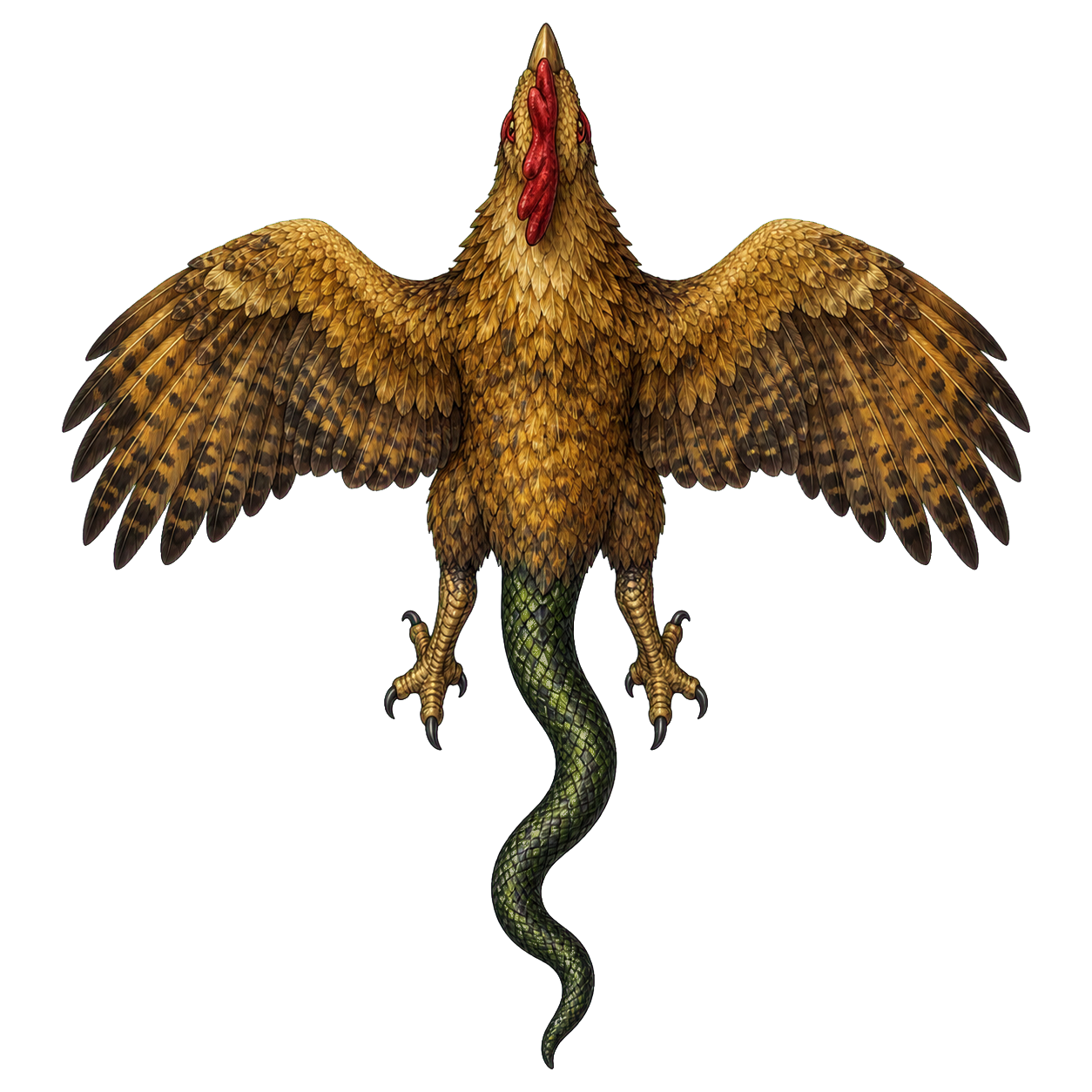 Cockatrice top-down encounter token