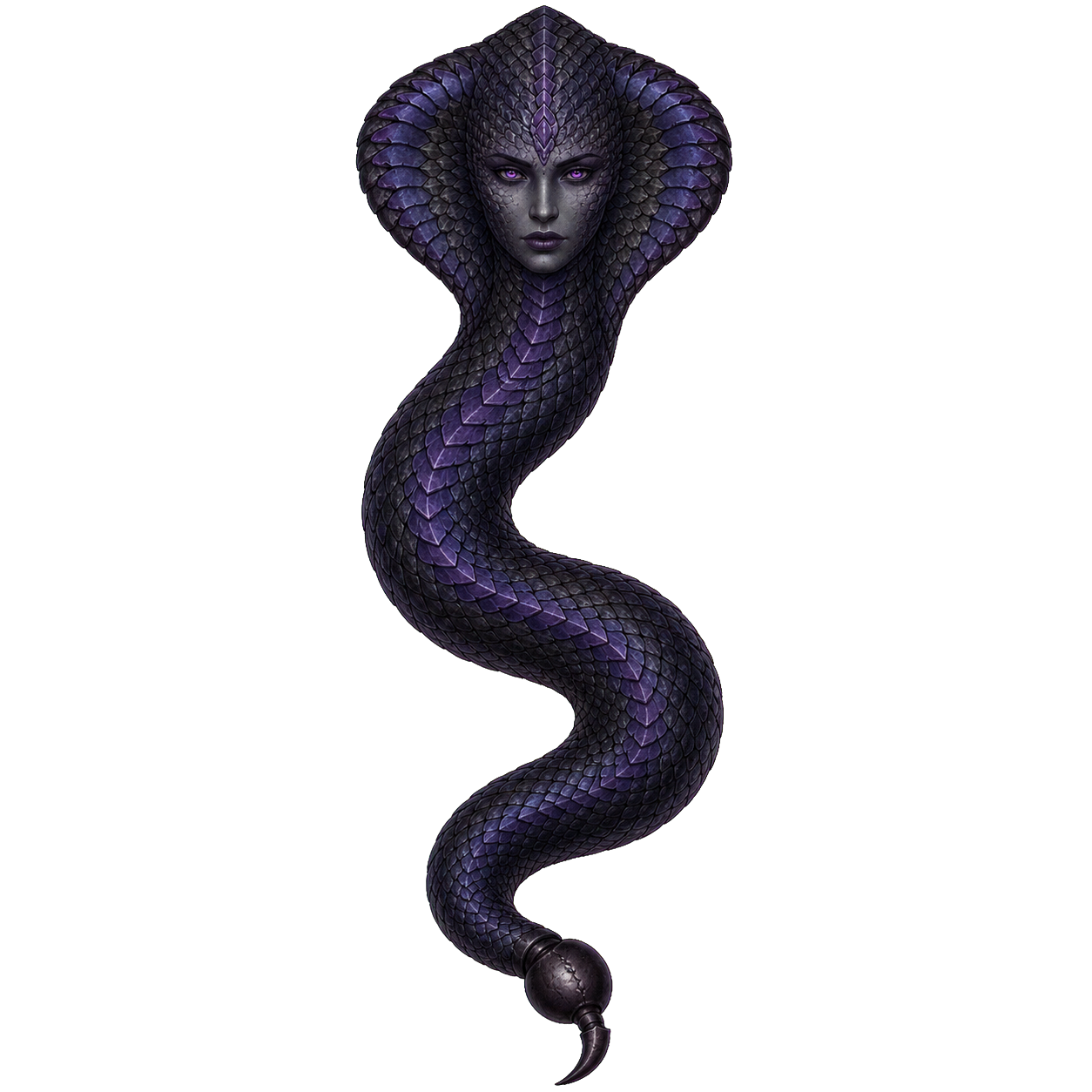 Dark Naga top-down encounter token