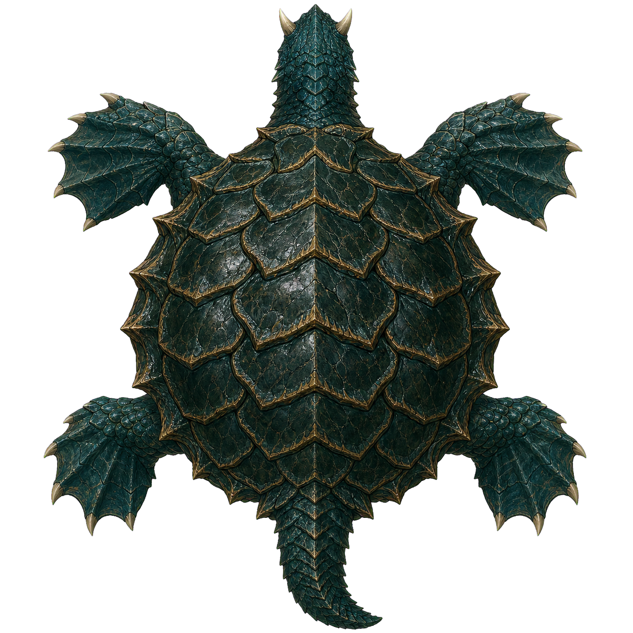 Dragon Turtle top-down encounter token