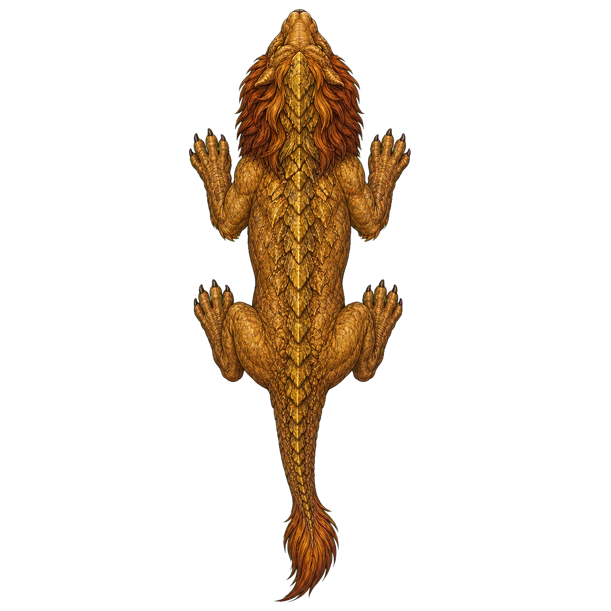 Dragonne top-down encounter token