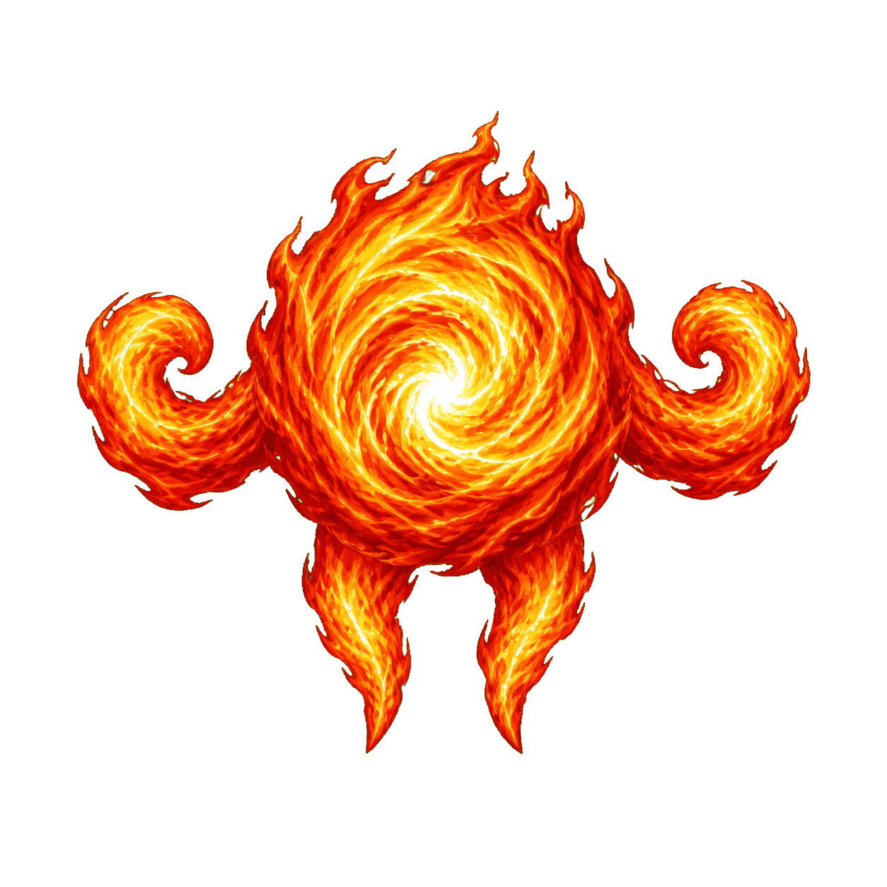 Fire Elemental top-down encounter token