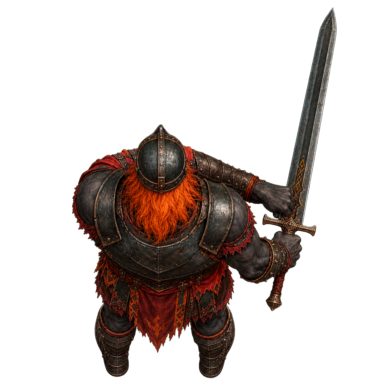 Fire Giant top-down encounter token