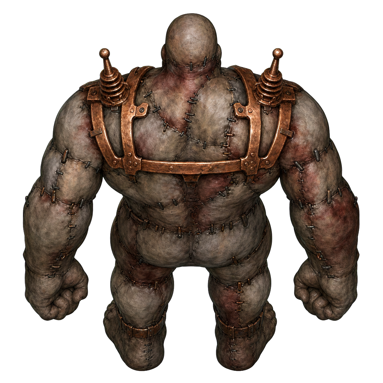 Flesh Golem top-down encounter token