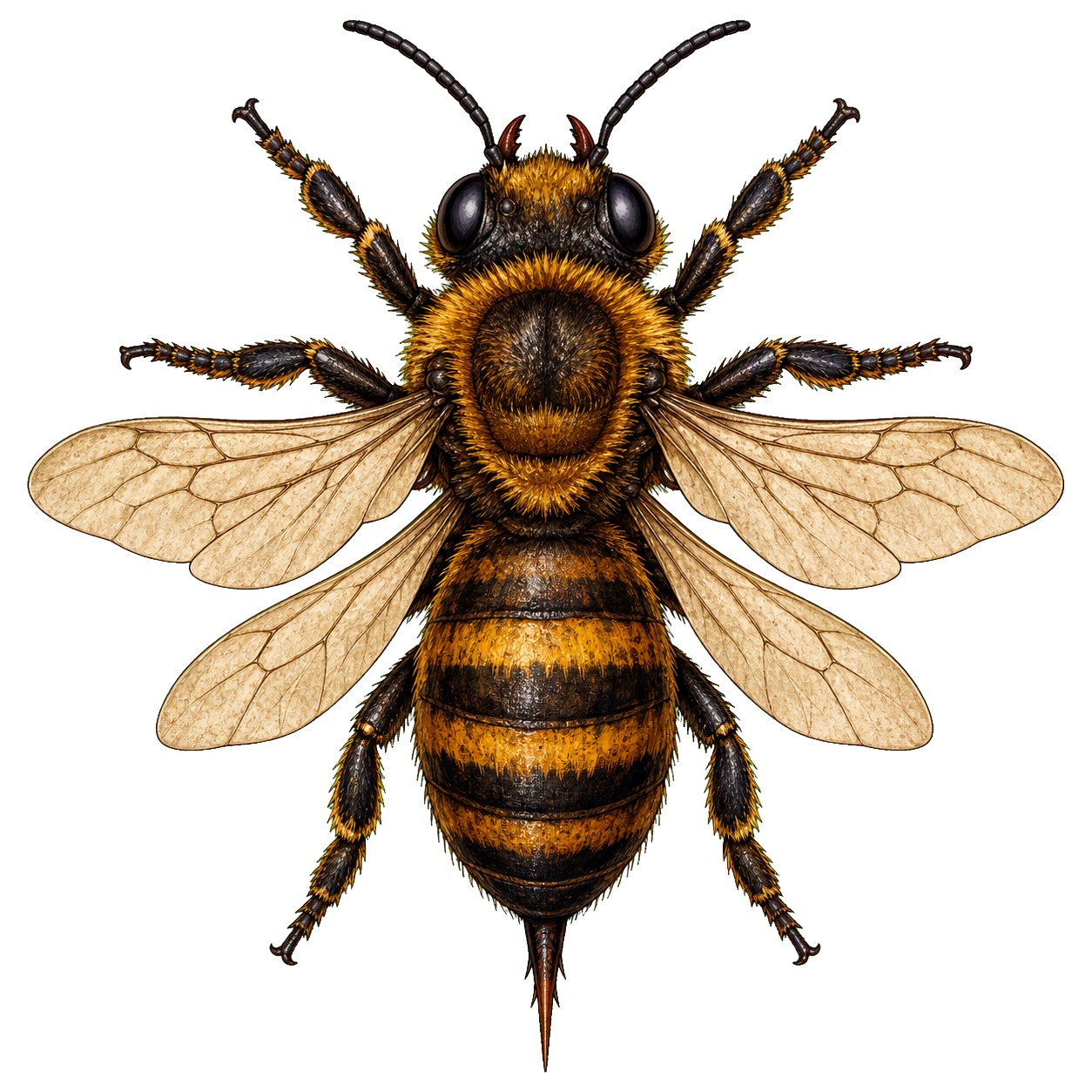 Giant Bee top-down encounter token