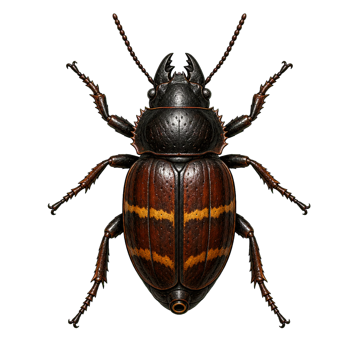 Giant Bombardier Beetle top-down encounter token