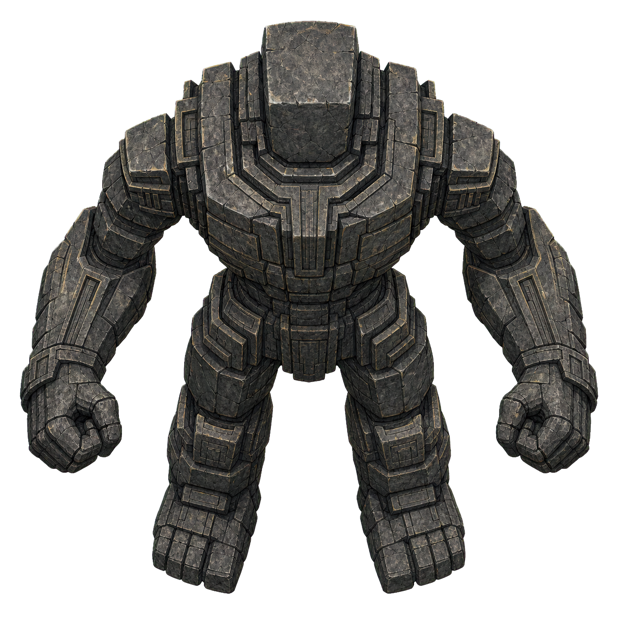 Greater Stone Golem top-down encounter token