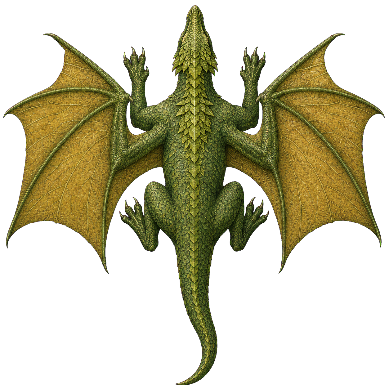 Green Dragon top-down encounter token