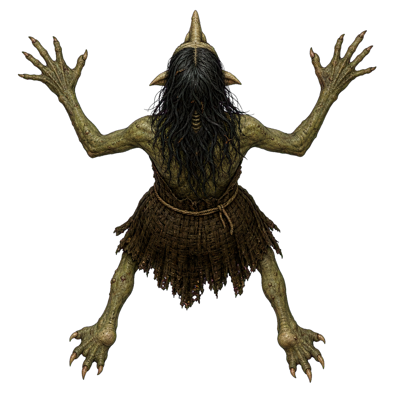 Green Hag top-down encounter token