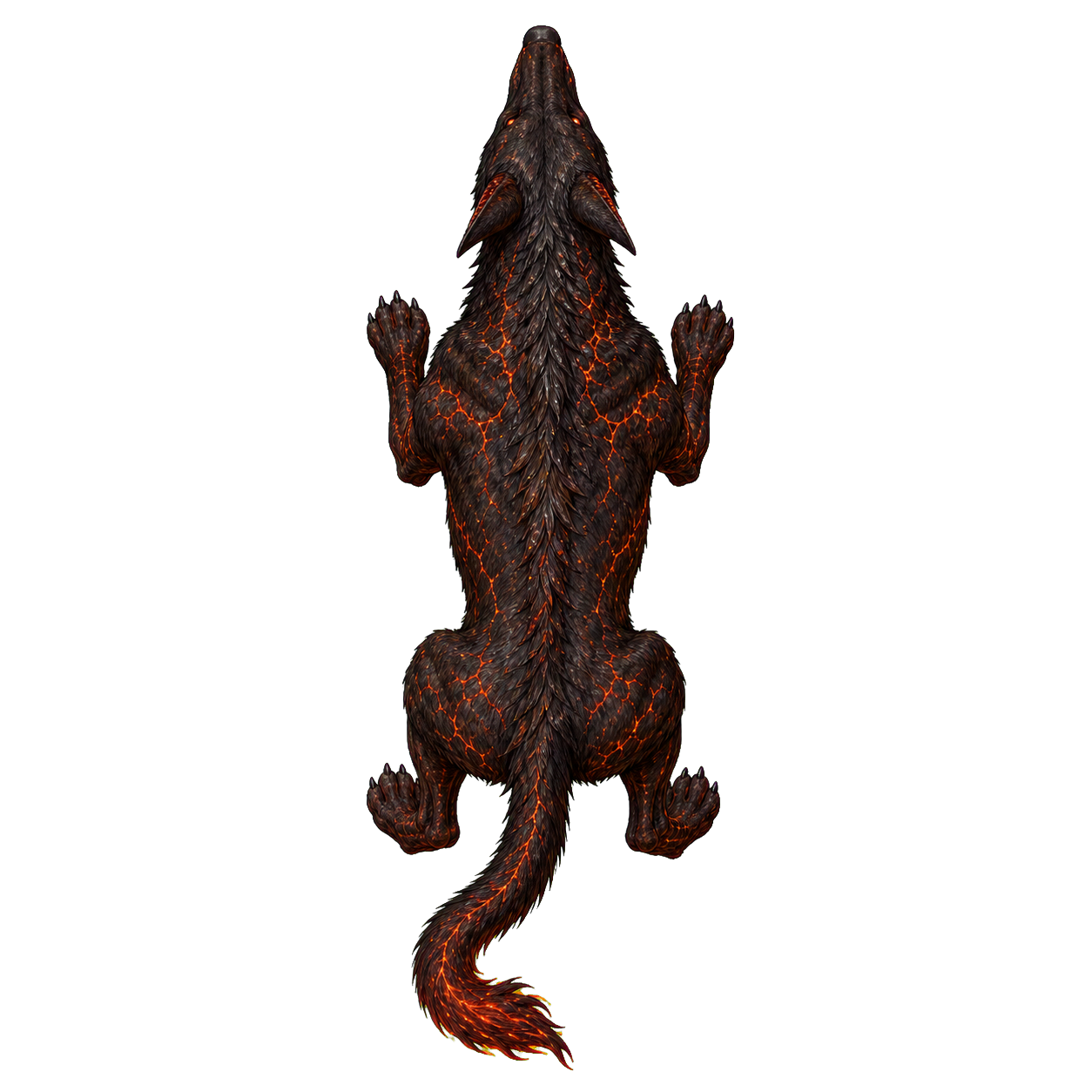 Hell Hound top-down encounter token