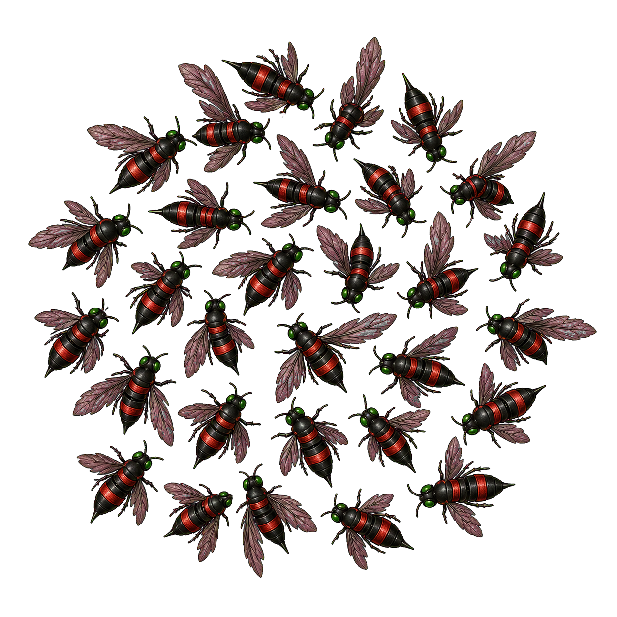 Hellwasp Swarm top-down encounter token