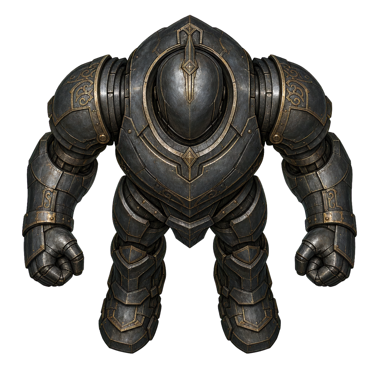 Iron Golem top-down encounter token