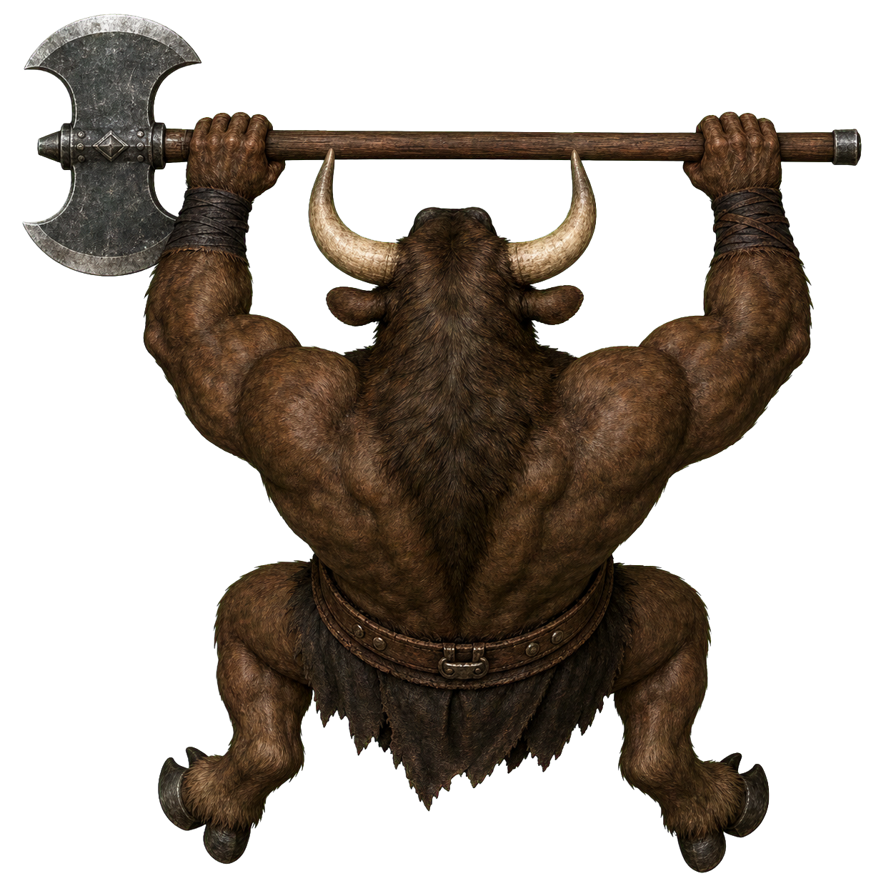 Minotaur top-down encounter token