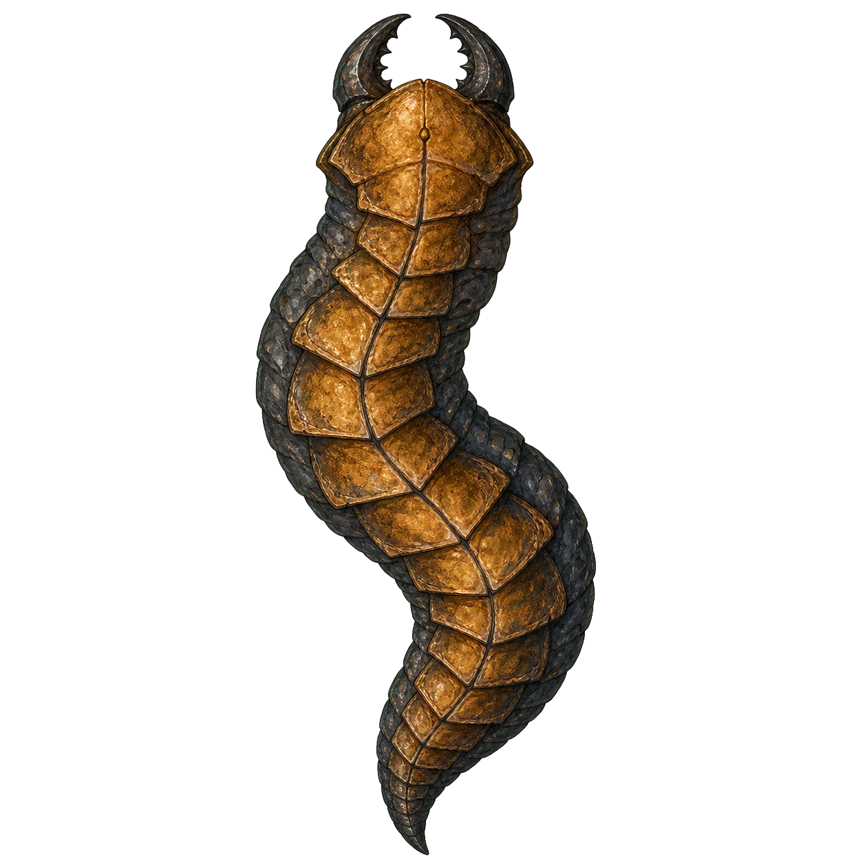 Monstrous Centipede (Huge) top-down encounter token