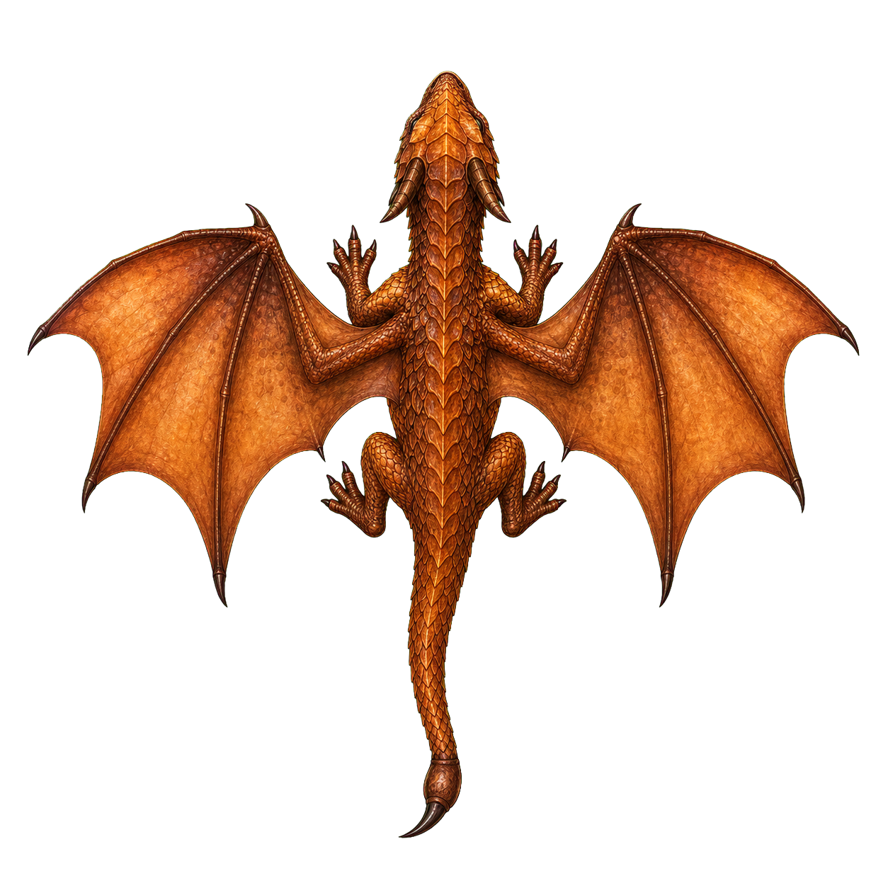 Pseudodragon top-down encounter token