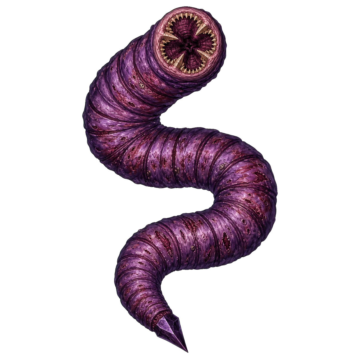 Purple Worm top-down encounter token