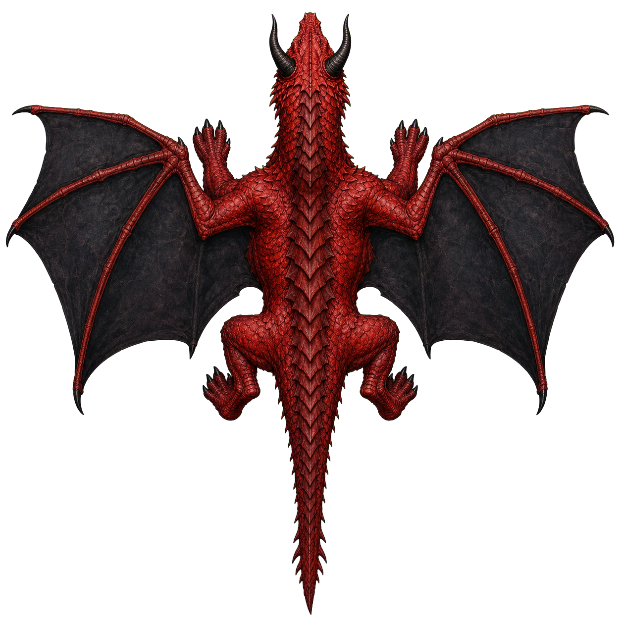 Red Dragon top-down encounter token