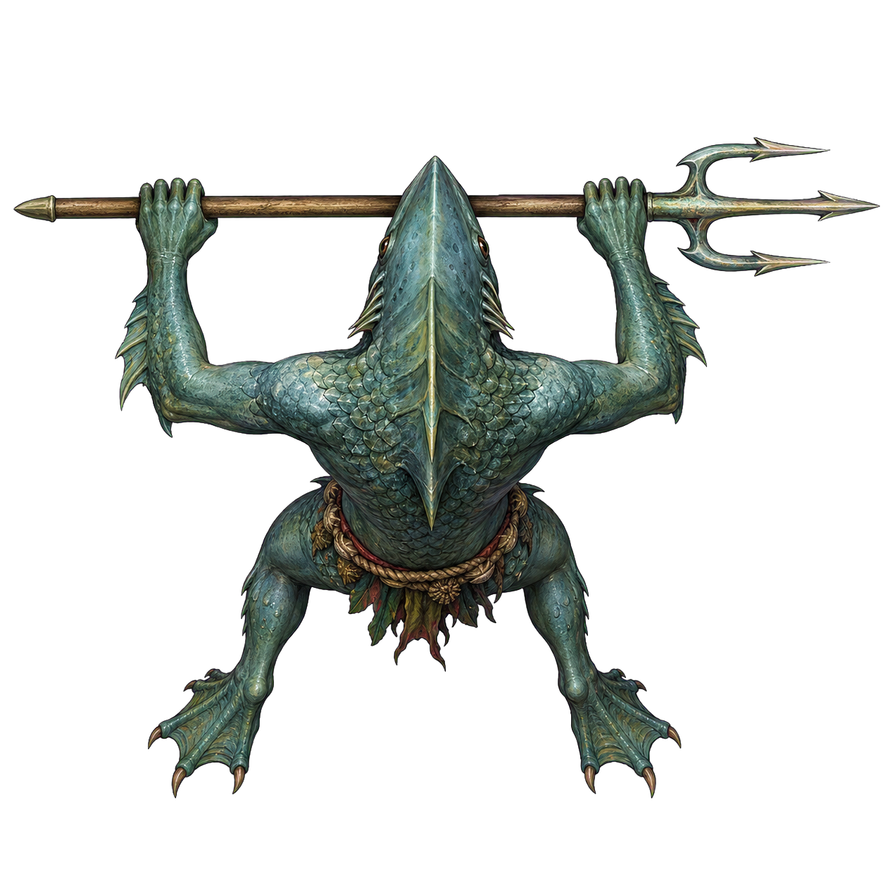 Sahuagin top-down encounter token