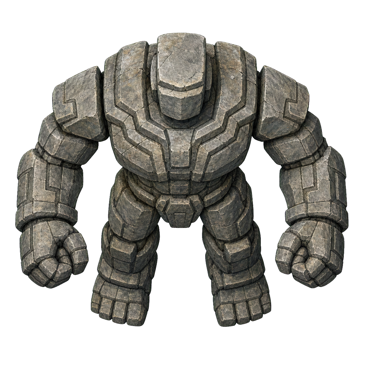 Stone Golem top-down encounter token