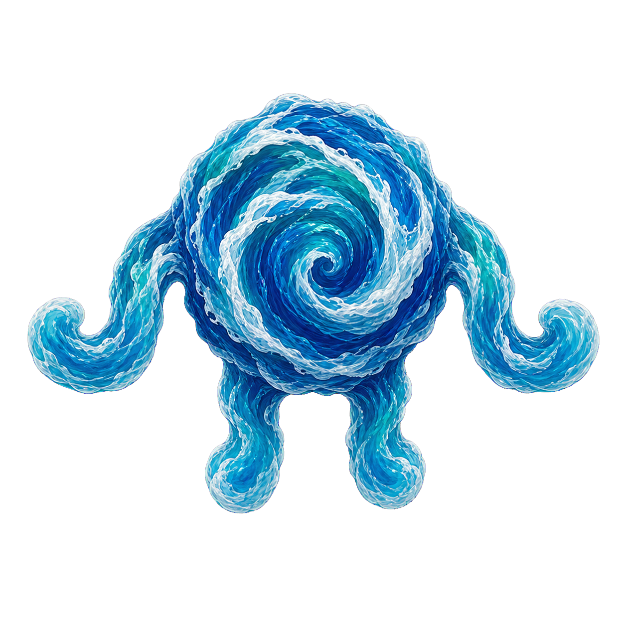 Water Elemental top-down encounter token