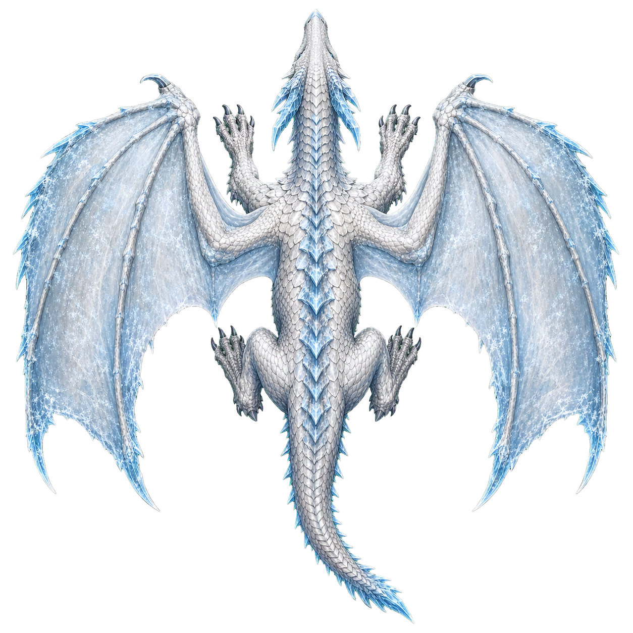 White Dragon top-down encounter token