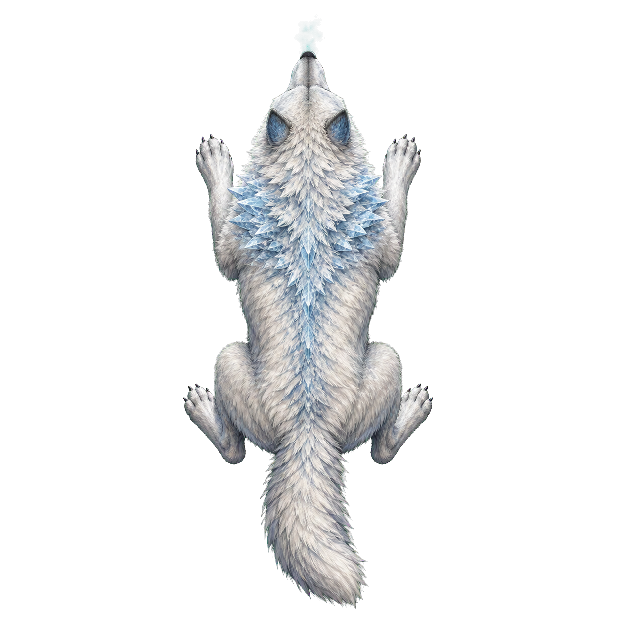 Winter Wolf top-down encounter token