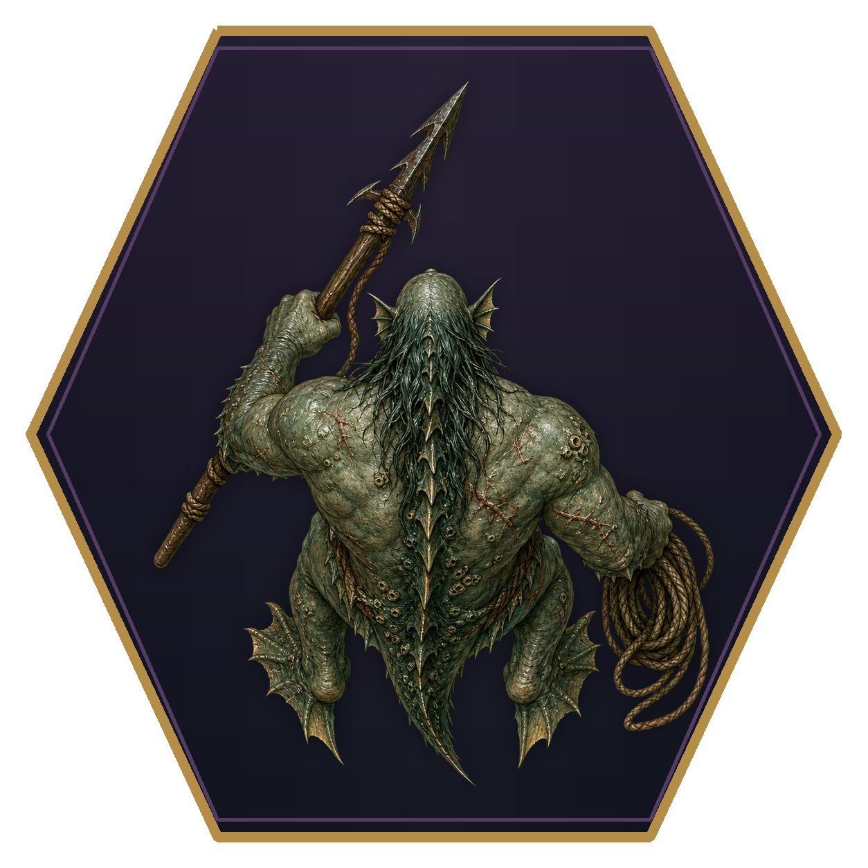 Merrow top-down flat-top hex token
