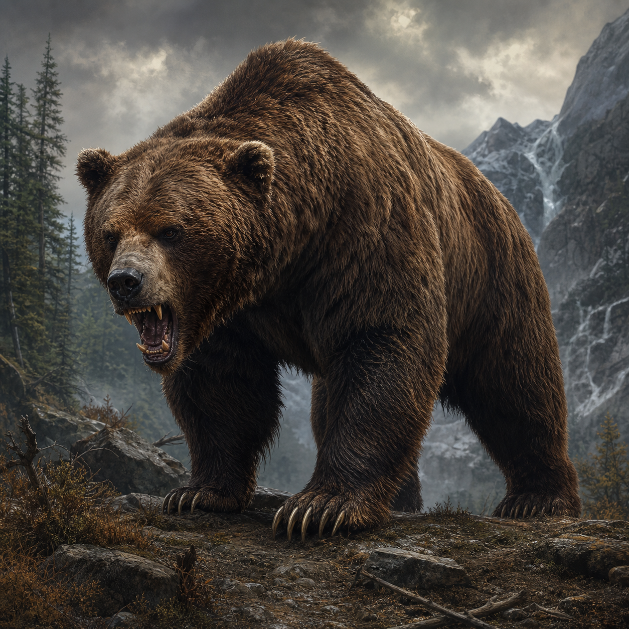Bear, Brown bestiary portrait