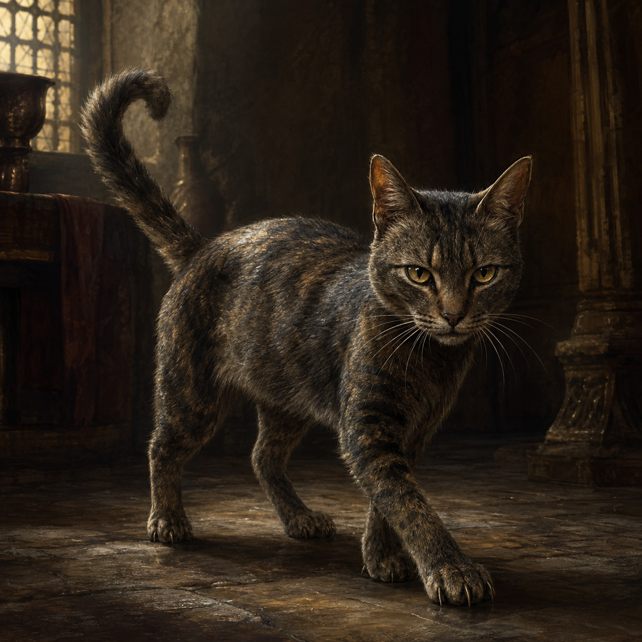 Cat bestiary portrait