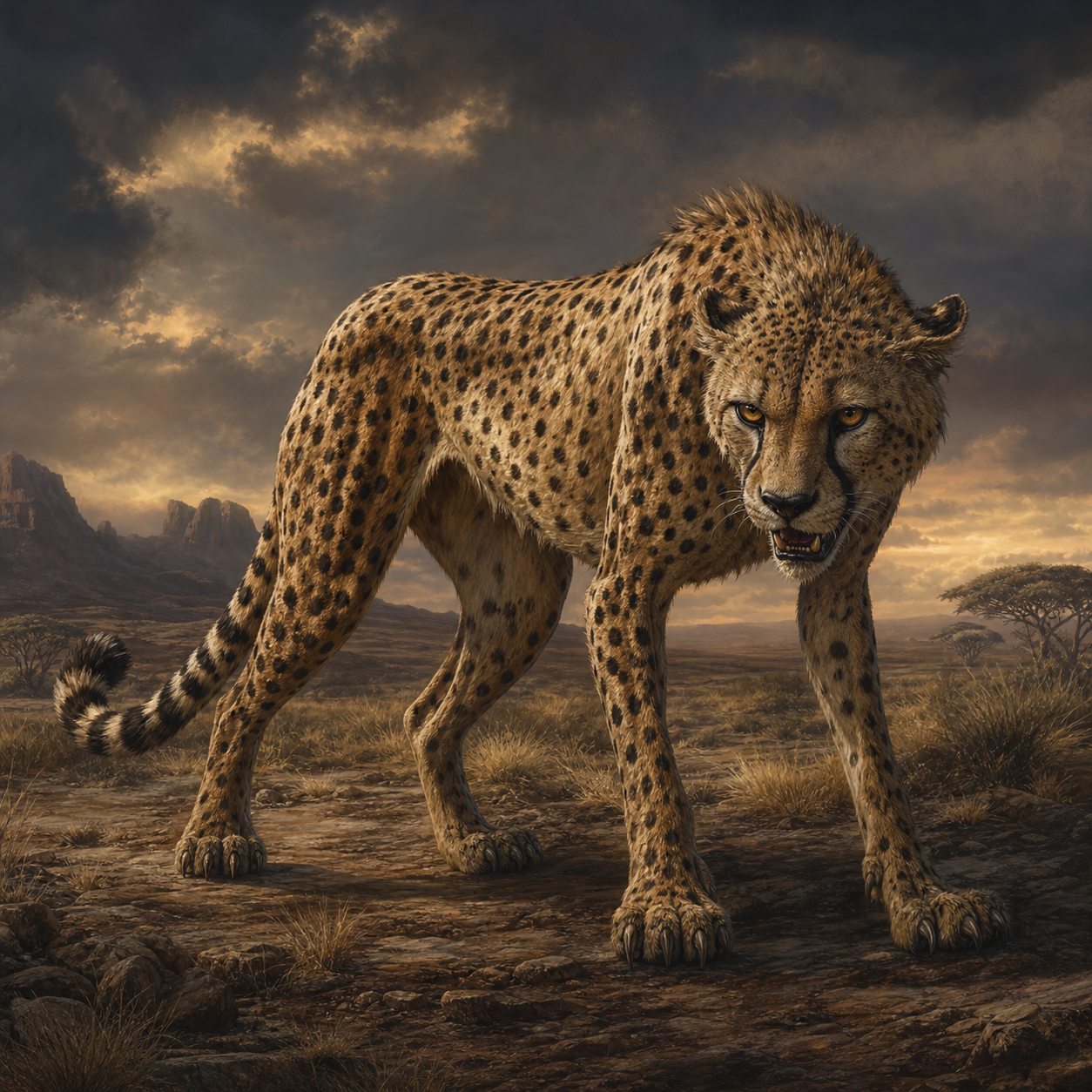 Cheetah bestiary portrait