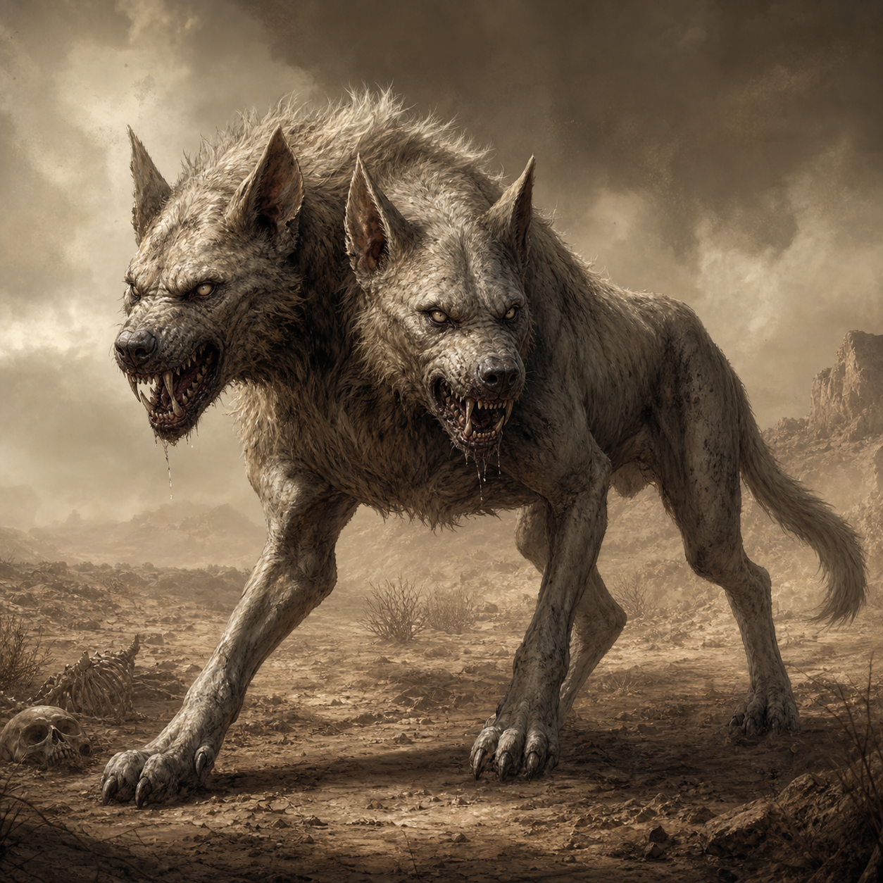 Death Dog bestiary portrait