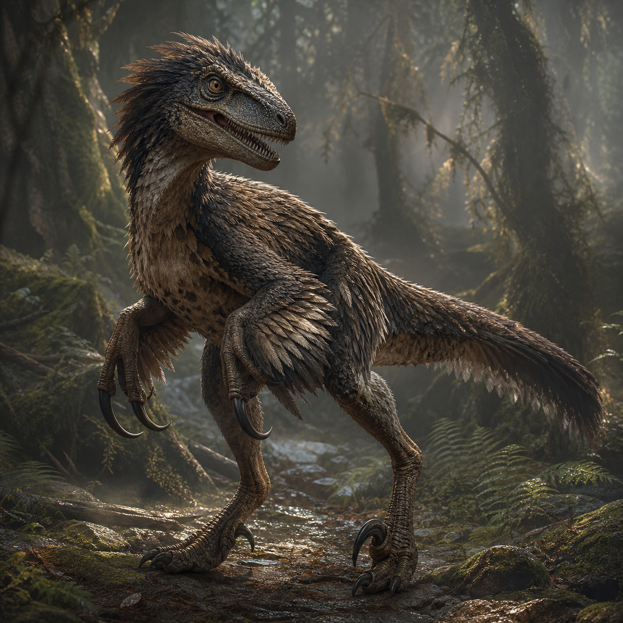 Deinonychus bestiary portrait