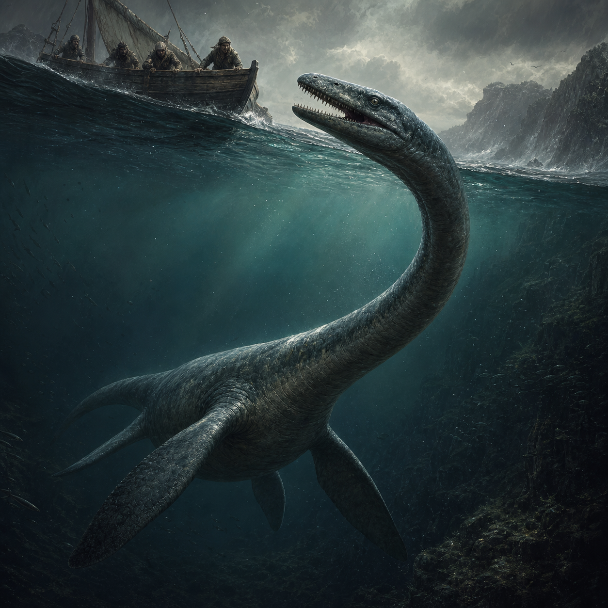 Elasmosaurus bestiary portrait